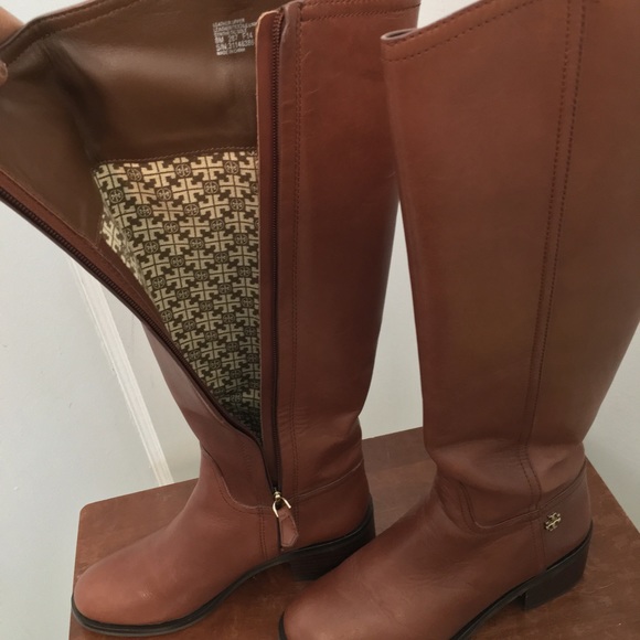 Tory Burch Dark Sepia Fulton knee High Boot Size 8M - Picture 12 of 16